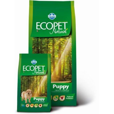 Ecopet natural puppy maxi con pollo secco cane kg. 12