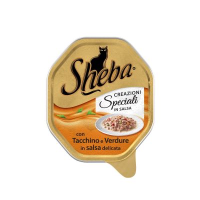 Sheba creazioni speciali con tacchino e verdure in delicata salsa 85gr