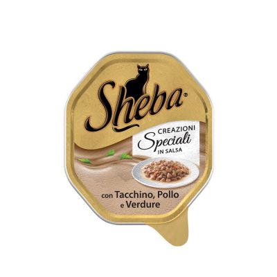 Sheba creazioni speciali con tacchino pollo e verdure 85gr