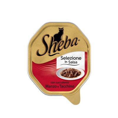 Sheba selezione in salsa con manzo e tacchino 85gr