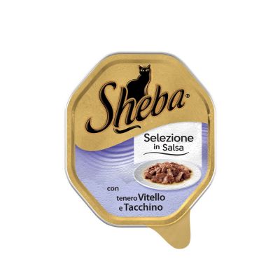 Sheba selezione in salsa con vitello e tacchino 85gr