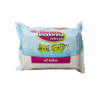 Salviette inodorina refresh al talco