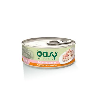 Oasy pollo salmone umido gatto gr. 150