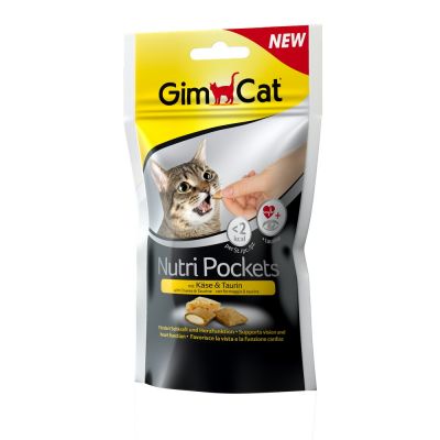 Gimcat nutripockets con formaggio e taurina 60gr