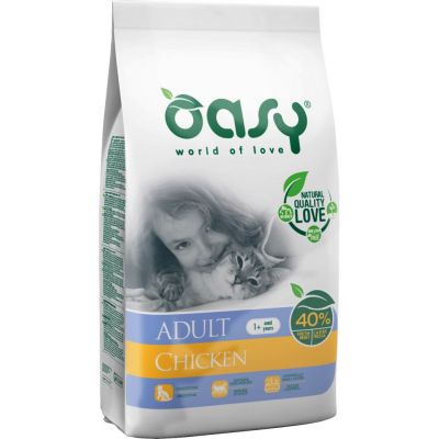 Oasy alimento secco per gatto al pollo 300gr