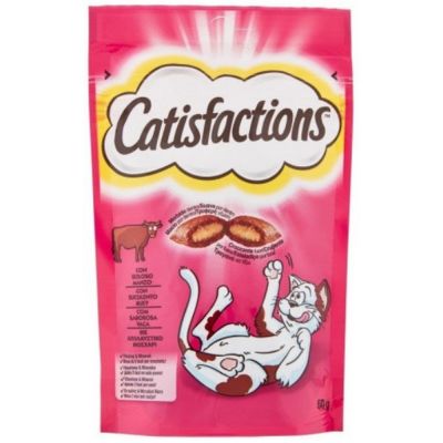 Snack per gatto catisfaction al manzo gr. 60