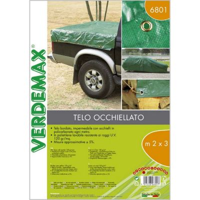 Telo occhiellato verde