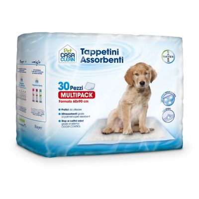 Tappetini assorbenti pet casa clean sano e bello pz. 30