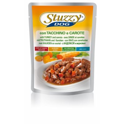 Stuzzy dog busta con tacchino e carote in salsa 100gr