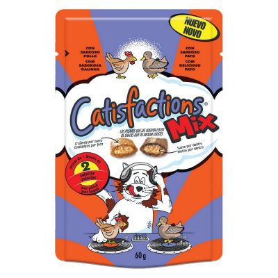 Snack per gatto catisfaction all'anatra e pollo gr. 60