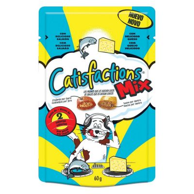 Snack per gatto catisfaction al salmone e formaggio gr. 60