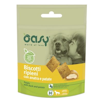 Biscotti ripieni oasy all'anatra e patate 80gr