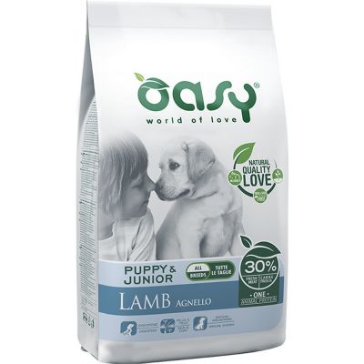 Oasy one protein secco cane puppy all'agnello 2,5kg