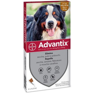 Antiparassitario per cane advantix spot on