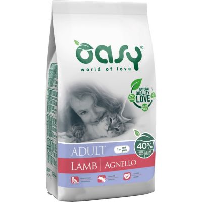 Oasy dry cat adult agnello