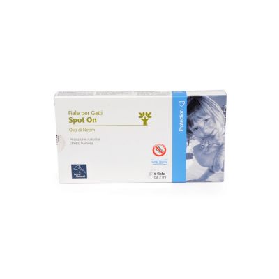 Fiale spot-on per gatto all'olio di neem