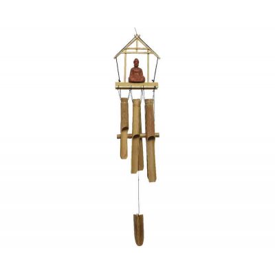 Windchime bamboo 15x17x62cm