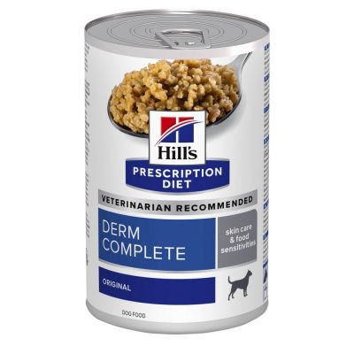 Hill's PRESCRIPTION DIET Derm Complete spezzatino per cani per le sensibilità alimentari/ambientali 370 gr.