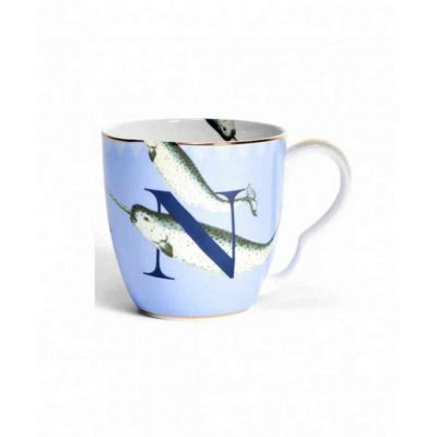 Alphabet mug  narwhal