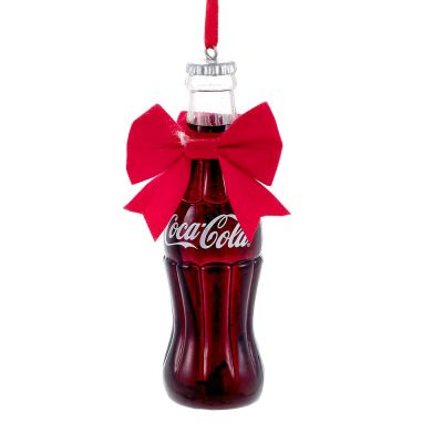 Coca cola bottle w/tag orn 11cm