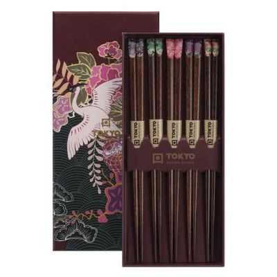 Bacchette sushi decorate japan flower