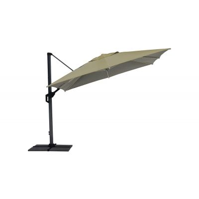 Ombrellone antibes poly ecru 3x3 mt. | base esclusa
