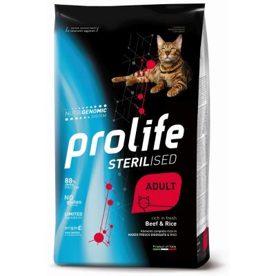 Prolife Cat Sterilised adult manzo e riso 400 g