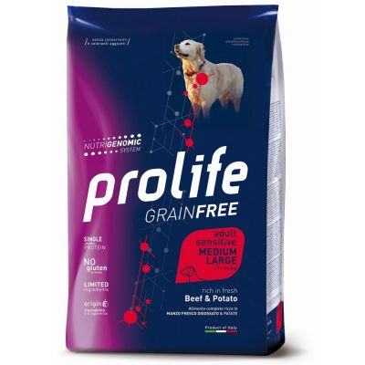 Dog grainfree sensitive ad manzo e patate  m/l 2,5 kg