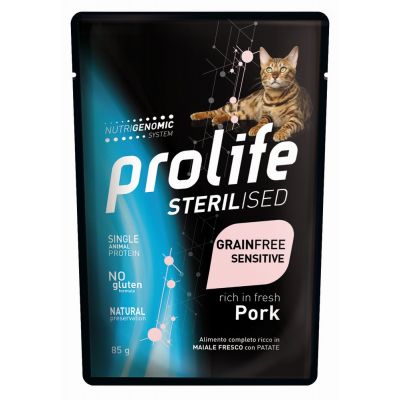 Prolife Cat Sterilised adult maiale 85 g