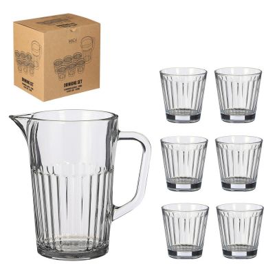 Aqua drinking set glass 7 Pz