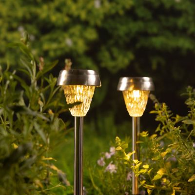 Solar stake light stainl stee