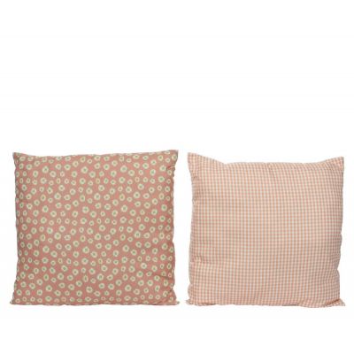 Cushion polyester square chec