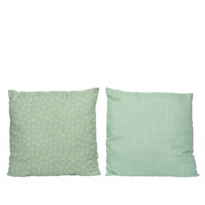 Cushion polyester square chec