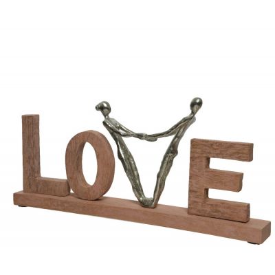 Statue mangowood love handmad 6 cm 