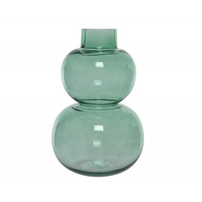 Vase glass solid color finish