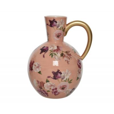 Vase porcelain kettle flowers