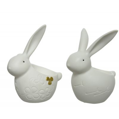 Eggholder porcelain bunny 2as