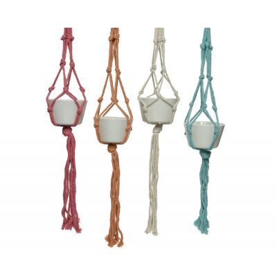 Macrame hanger polyester 10 cm 