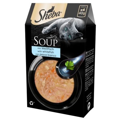 Sheba soup pesce bianco 4 x 40 gr.