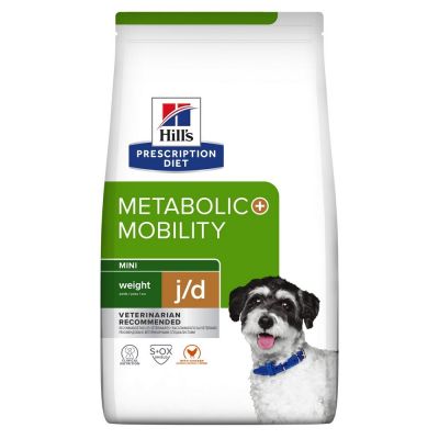 Hill's PRESCRIPTION DIET Metabolic + Mobility Mini crocchette per cani per la gestione del peso + salute articolare 1 kg.