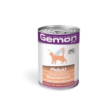 Gemon adult bocconcini con salmone e gamberetti 415 gr.