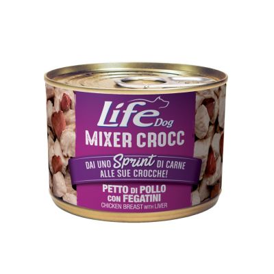 Mixer croc petto di pollo con fegatini 150 gr.