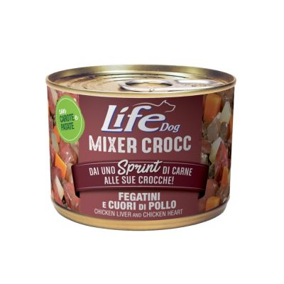 Mixer croc fegatini e cuori di pollo 150 gr.