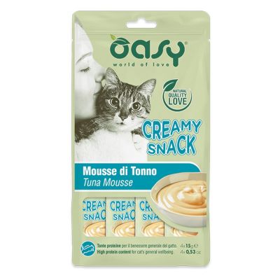 Oasy creamy snack mousse tonno 4x15 gr.