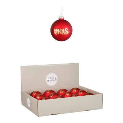 Sfera In Vetro Xmas Red 