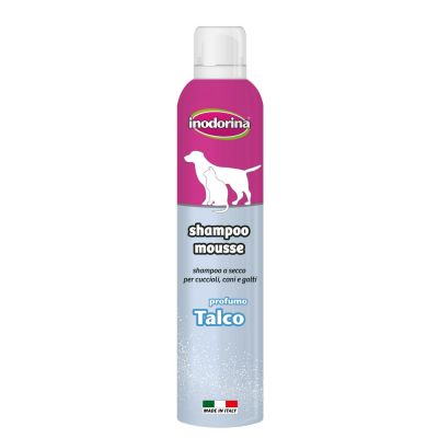 Inodorina shampoo mousse talco 300 ml.