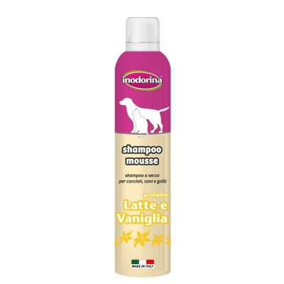 Inodorina shampoo mousse latte e vaniglia 300 ml.