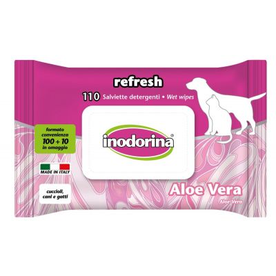 Inodorina salviette refresh aloe 110 pz