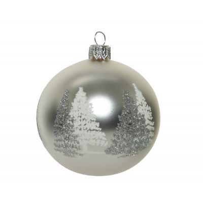 Sfera In Vetro Christmas Albero Ø8Cm