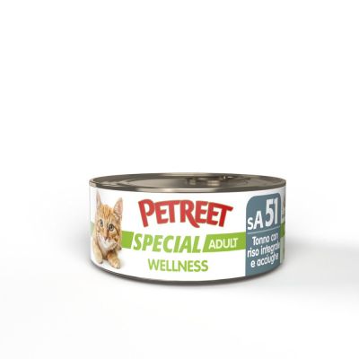 Petreet natura adult special wellness tonno con riso e acciughe 70 gr.